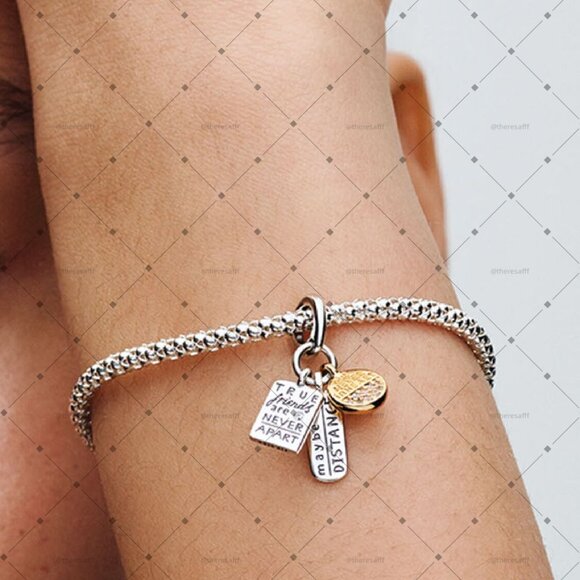 Pandora Friendship Triple Dangle Charm - Picture 3 of 4